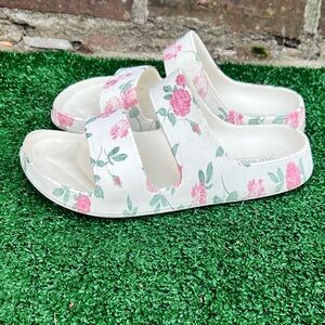 Floral Kids Slide Sandals